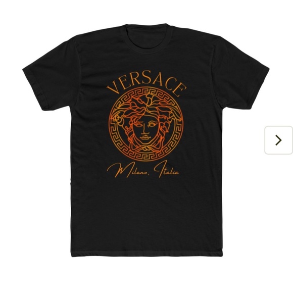 Versace "Milano , Italia" Fitted Designer Tee. Various Colos - Picture 2 of 6